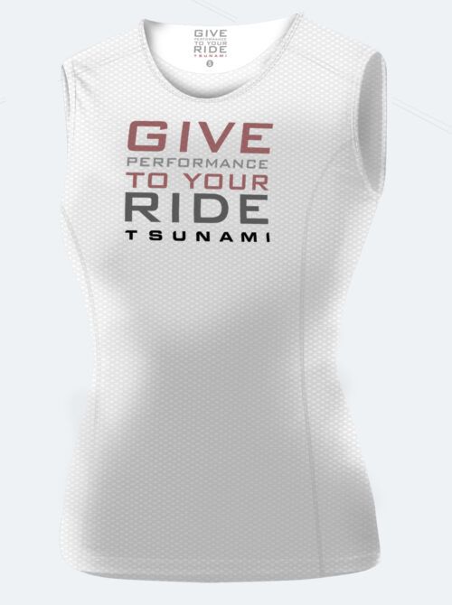 Camiseta interior ciclismo mujer Montardo blanca