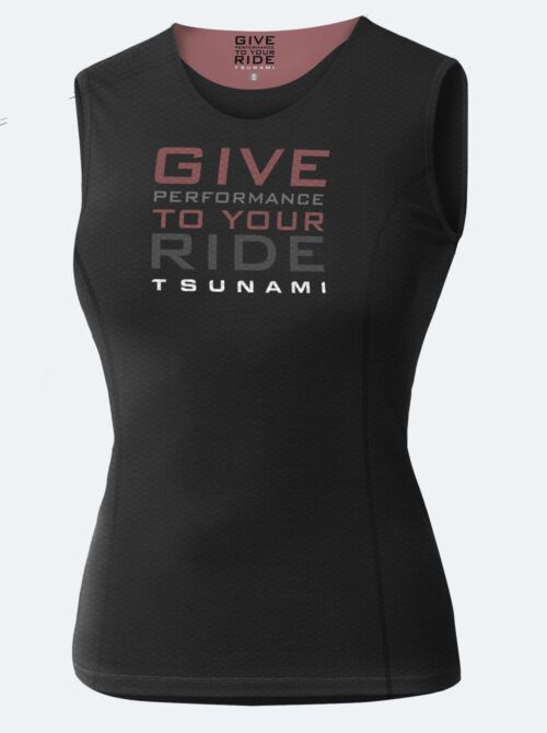Camiseta interior ciclismo mujer Montardo negra