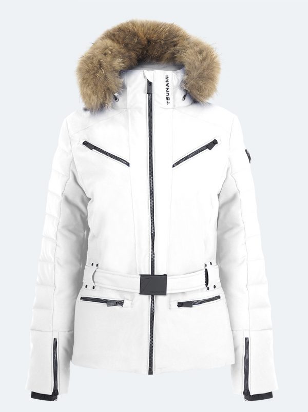 chaqueta esqui mujer Majestic blanca de Tsunami 41210-4020-001-02