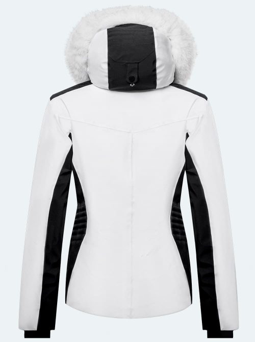 Chaqueta esquí mujer Shadow blanca - Imagen 3