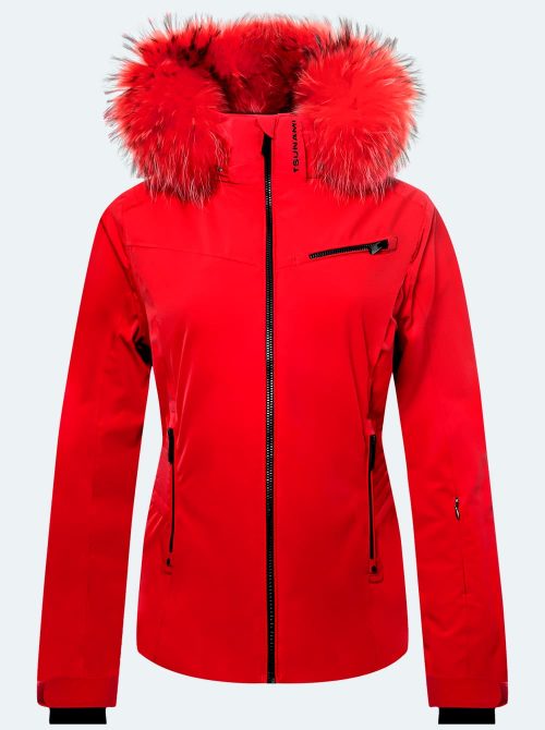 Chaqueta esquí mujer Grace rojo