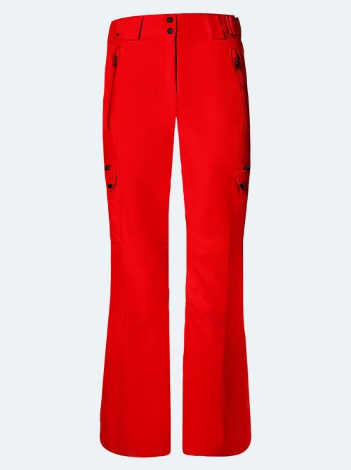 Pantalón esquí mujer Cargo rojo