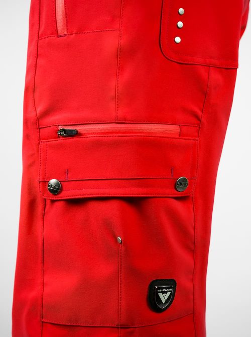 Pantalón esquí mujer Cargo rojo - Imagen 4