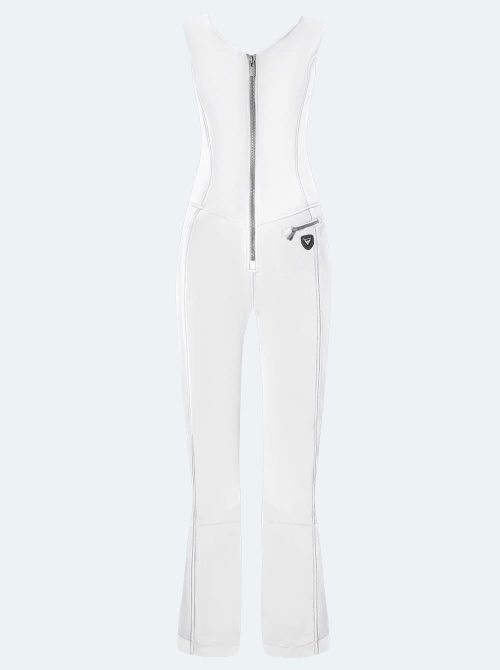 Mono esquí sin mangas mujer Sportive blanco