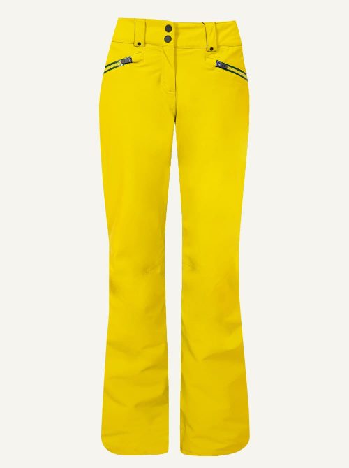 Pantalón esquí mujer Power DX amarillo