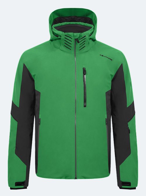 Chaqueta esquí hombre Olympic verde-negro