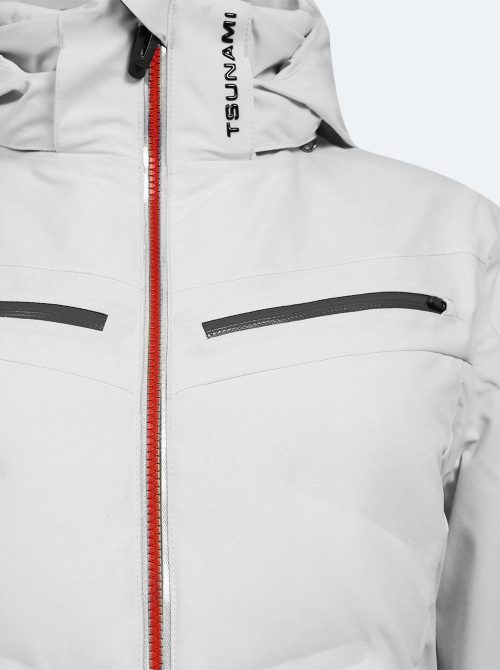 Chaqueta esquí mujer Vermont blanca - Imagen 4