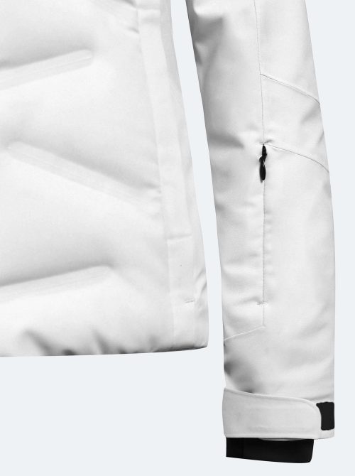 Chaqueta esquí mujer Vermont blanca - Imagen 5
