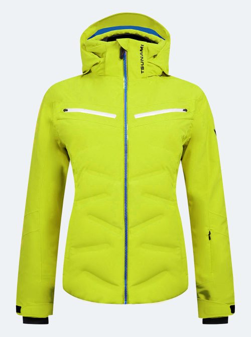 chaqueta esquí mujer Tsunami Vermont verde acido