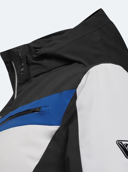 Chaqueta esquí mujer Slalom blanca-negra-azul - Imagen 5