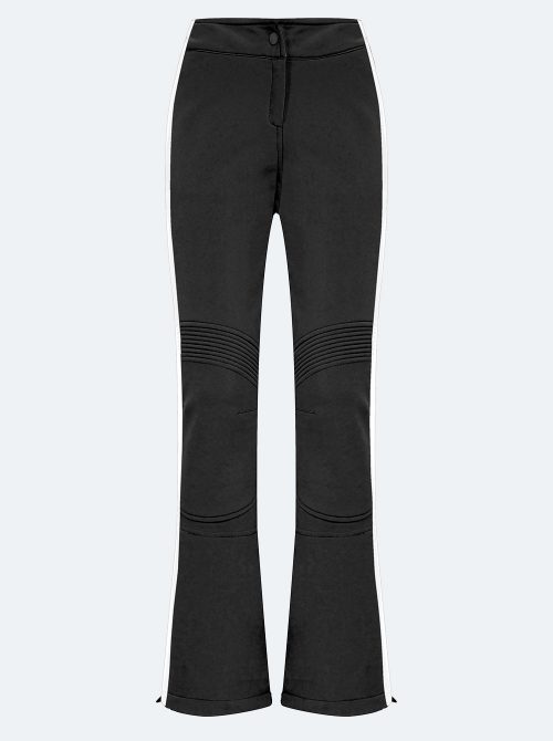 Pantalón esquí lástex mujer negro-blanco