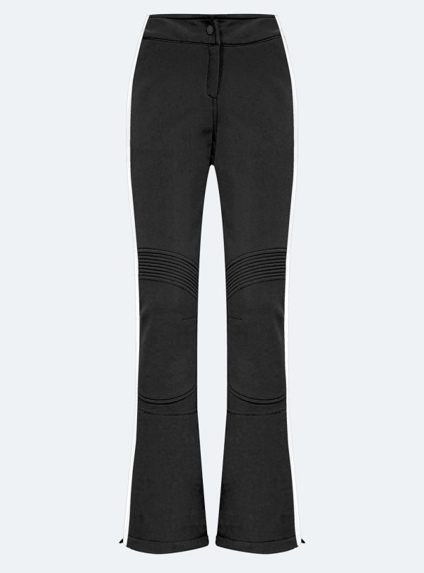 Pantalón esquí lástex mujer negro-blanco