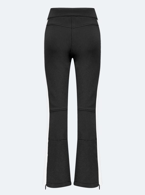 Pantalón esquí lástex mujer negro-blanco - Imagen 3