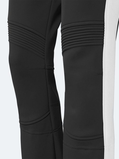 Pantalón esquí lástex mujer negro-blanco - Imagen 5