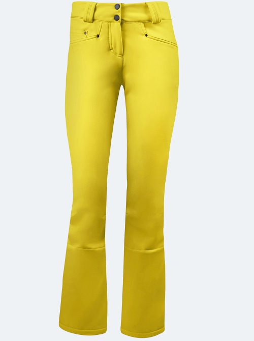 pantalón esquí mujer Tsunami Lástex 20K amarillo