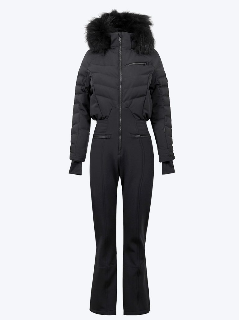Mono esqui impermeable mujer negro