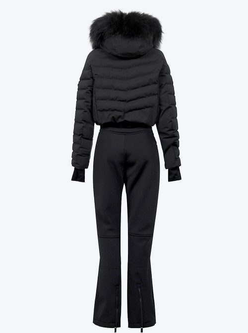 Mono esqui impermeable mujer negro