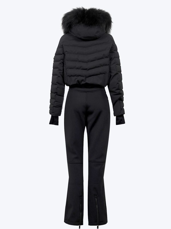 Mono esqui impermeable mujer negro