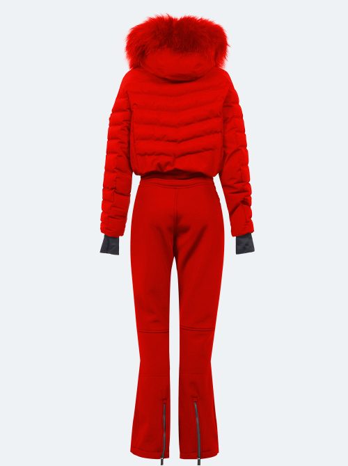 Mono esquí mujer Chic rojo - Imagen 3