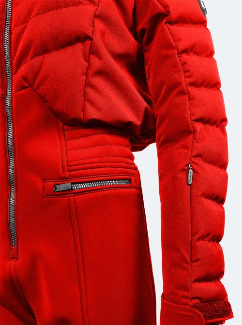 Mono esquí mujer Chic rojo - Imagen 5
