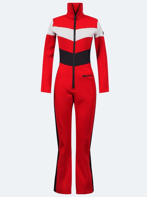 Mono esqui mujer rojo