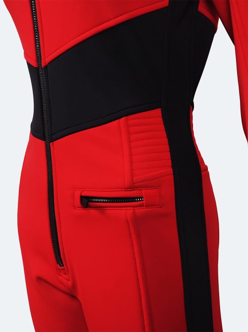 Mono esquí mujer Elegant rojo-negro-blanco - Imagen 5
