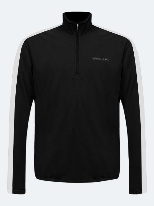 Midlayer hombre Slalom negro-blanco