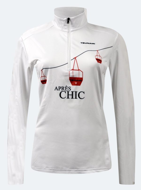 midlayer térmico mujer Tsunami Zermatt blanco