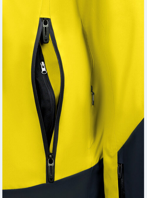 Chaqueta esquí hombre Slalom VI Amarillo-Negro - Imagen 4