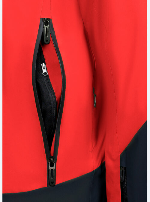 Chaqueta esquí hombre Slalom VI Roja-Negro - Imagen 4