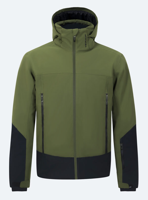 Chaqueta esquí hombre Slalom VI Kaki-Negro