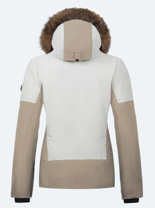 Chaqueta esquí mujer Olympic Blanco-Piedra - Imagen 3