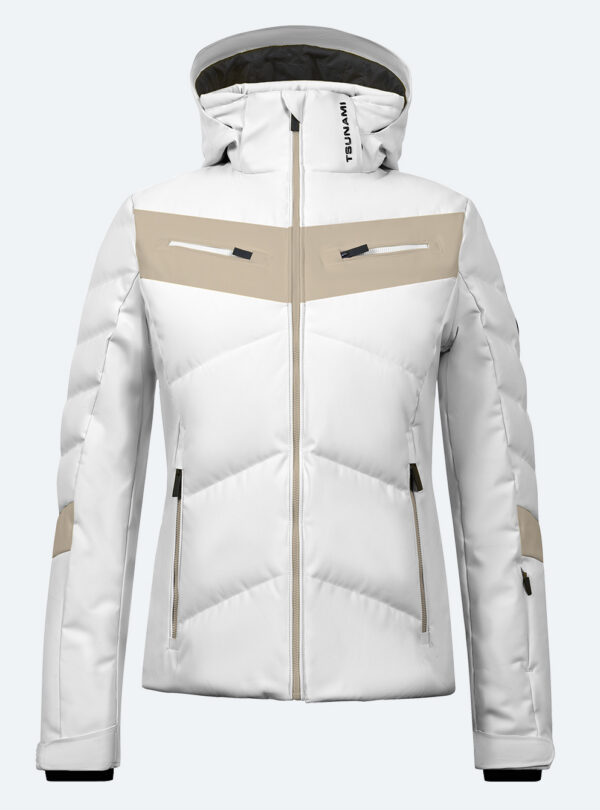Chaqueta esquí mujer Vermont Blanco