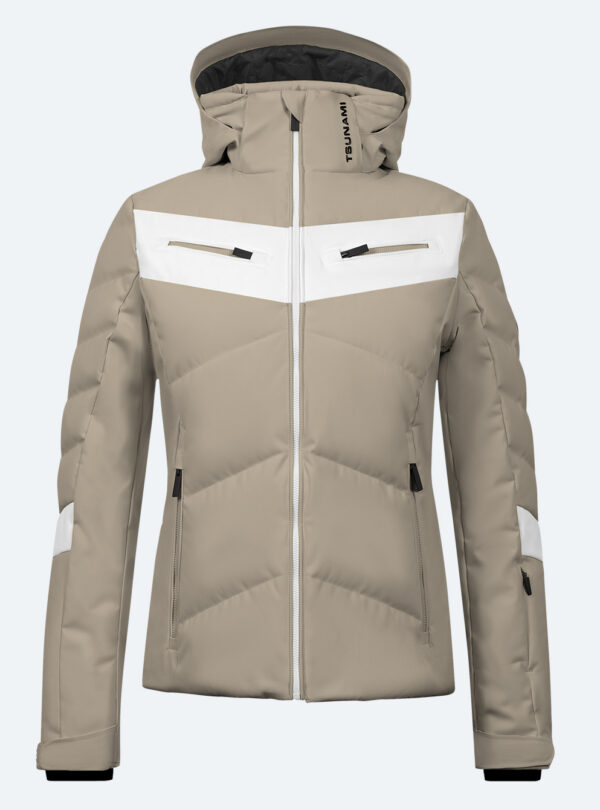 Chaqueta esquí mujer Vermont Piedra