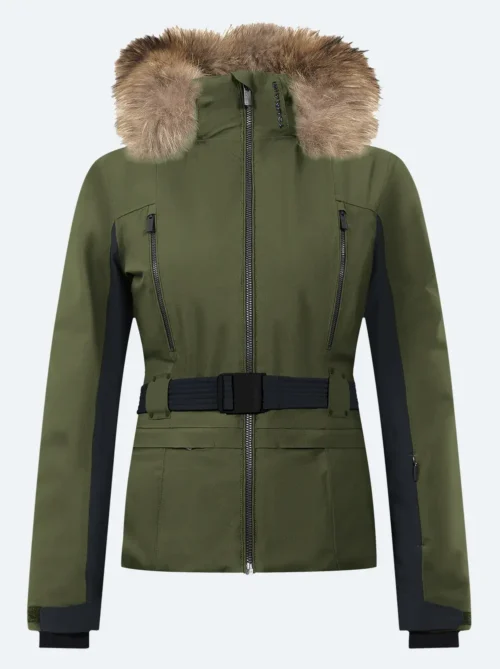 Chaqueta esquí mujer Majestic Kaki