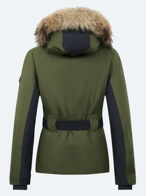 Chaqueta esquí mujer Majestic Kaki - Imagen 3
