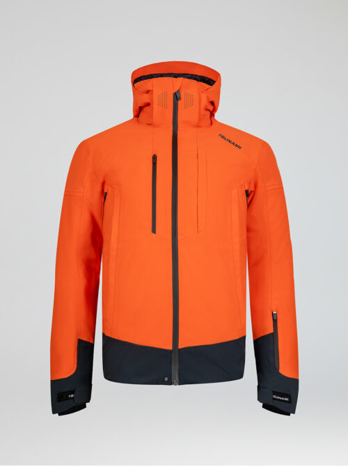 Chaqueta esquí hombre Power Naranja-Negro