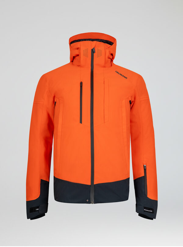 Chaqueta esquí hombre Power Naranja-Negro