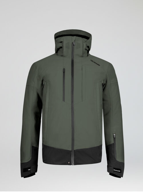 Chaqueta esquí hombre Power Verde-Negro