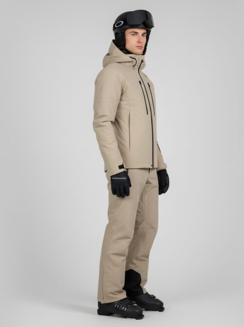 Chaqueta esquí hombre Dominate Beige - Imagen 4