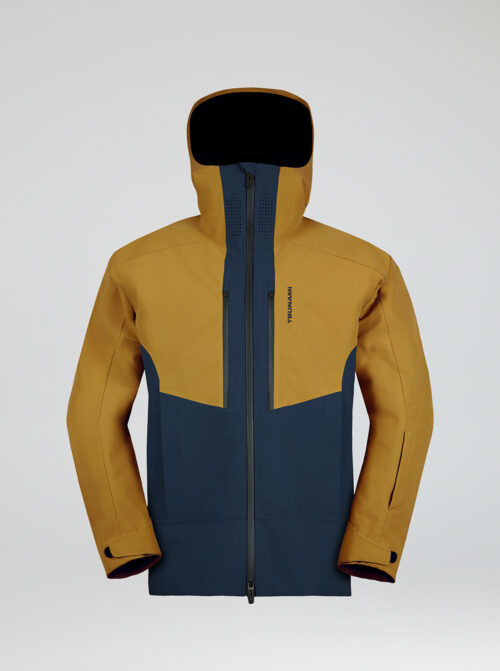 Chaqueta de esquí hombre 3 Layers X-treme Mostaza-Marino