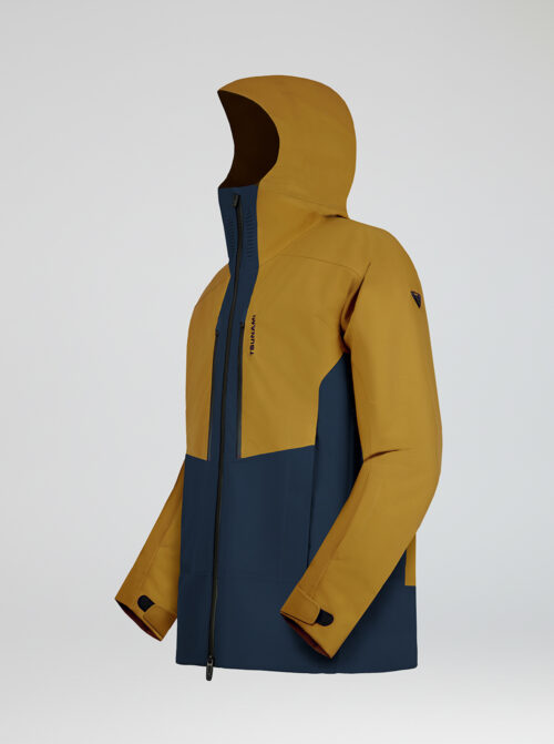 Chaqueta de esquí hombre 3 Layers X-treme Mostaza-Marino - Imagen 3