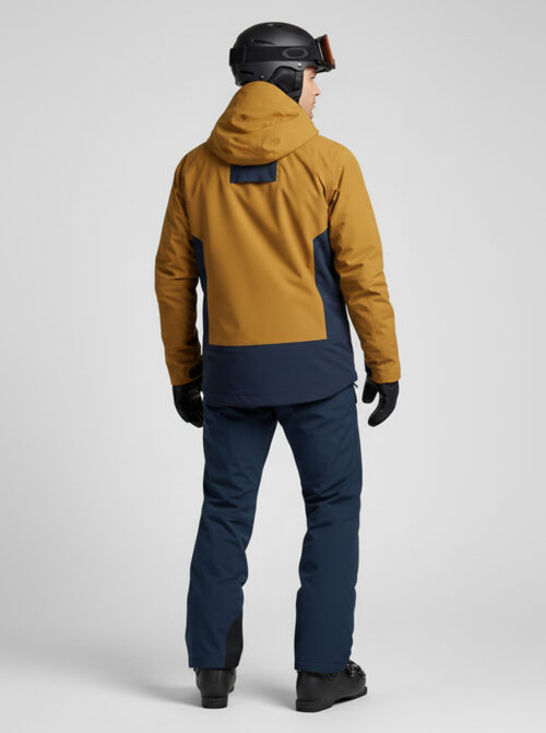 Chaqueta de esquí hombre 3 Layers X-treme Mostaza-Marino - Imagen 6