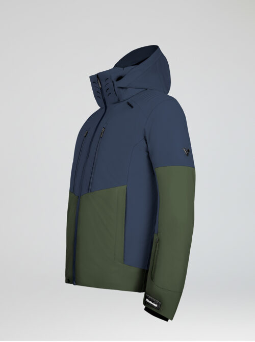 Chaqueta de esquí hombre Speed Marino-Kaki - Imagen 3