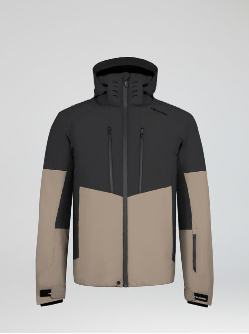 Chaqueta de esquí hombre Speed Negro-Beige