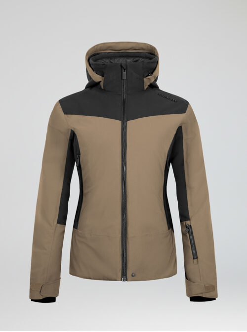Chaqueta esquí mujer Shadow 4way Beige-Negro