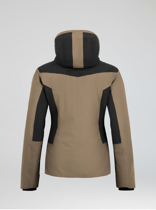 Chaqueta esquí mujer Shadow 4way Beige-Negro - Imagen 3