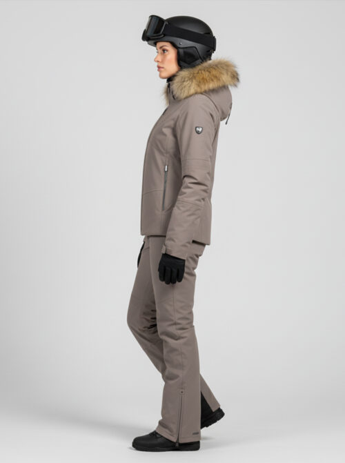 Chaqueta esquí mujer Grace Beige - Imagen 4
