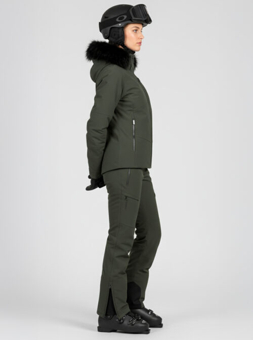 Chaqueta esquí mujer Grace Kaki - Imagen 4