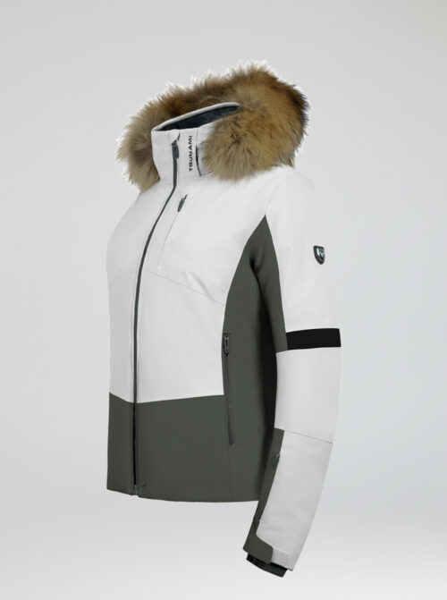 Chaqueta esquí mujer Olympic Kaki-Negro - Imagen 3